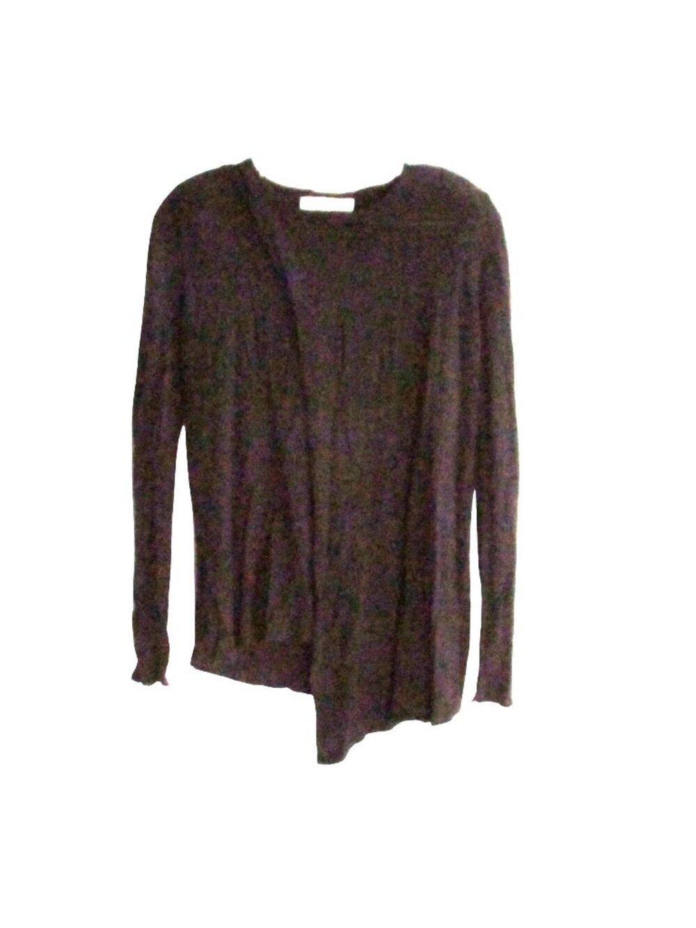 Kokun Women S Black Bamboo-Cashmere Long Sleeve Thin Fitted Knit Sweater Top